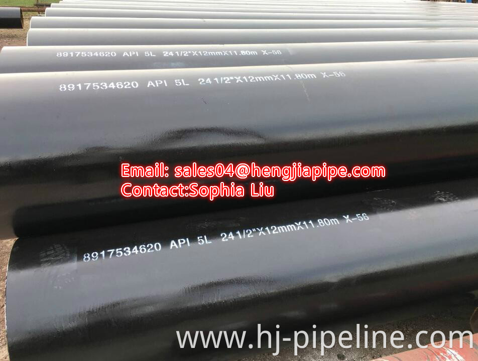 LSAW weld pipe with bevel end